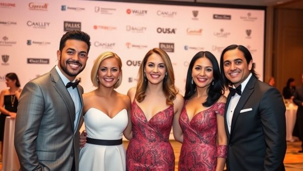 Formal group photo at Chaplin Award Gala event.