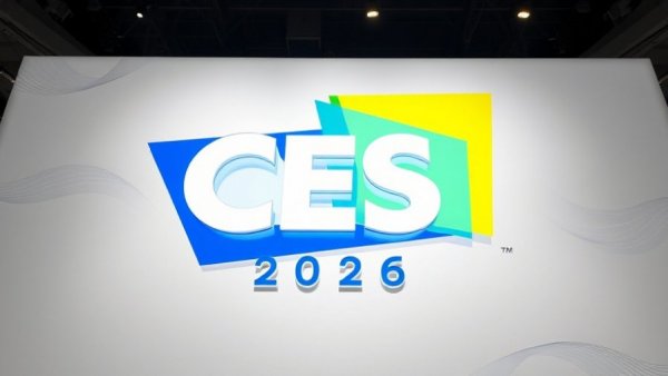 CES 2026 logo with a modern design, new tech coming to CES 2026.