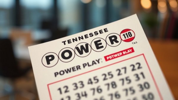 Close-up of Tennessee Powerball ticket for Powerball jackpot December 20 2025.