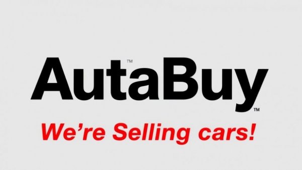 AutaBuy logo with 'We're Selling Cars!' slogan.