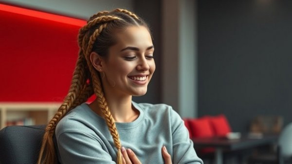 Mickey Lee Big Brother death: Woman in pink top smiling and sitting.