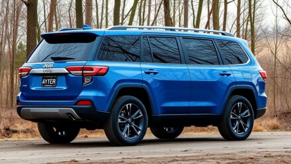 2025 Jeep Wagoneer S review - vibrant blue SUV parked outdoors.