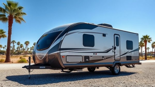 2024 Forest River Ultra Lite parked under a blue sky.