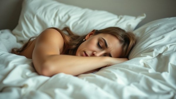 Woman struggling with insomnia, illustrating impact of missing sleep on brain and longevity.