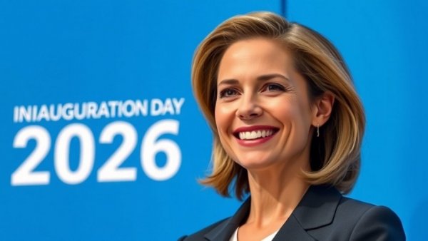 Confident woman celebrating Helena Moreno’s Inauguration Day 2026