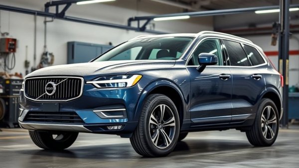 Used Volvo XC60 SUV in garage for buy used cars.