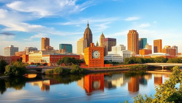 Breathtaking view of Nashville skyline from riverbank, showcasing best things to do in Nashville.
