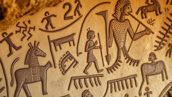 Ancient cave art and world's oldest poisoned arrowhead fragment.