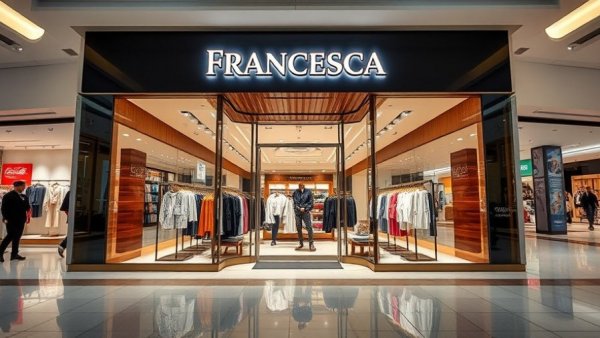 Francesca's retail store at a mall, showcasing sale.