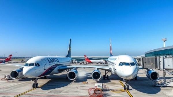 Delta airplanes at airport reflecting Southeast Louisiana winter weather preparations.
