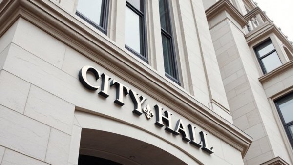 City Hall in Louisiana during severe winter weather closures.