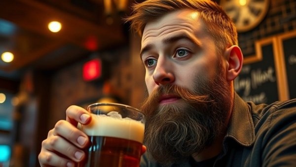 Man drinking beer, exploring alcohol consumption and colorectal cancer risk.