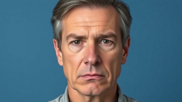 Middle-aged man discussing liver health implications.