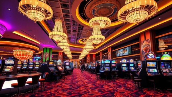 Vivid Las Vegas casino interior focused on tourism promotion.