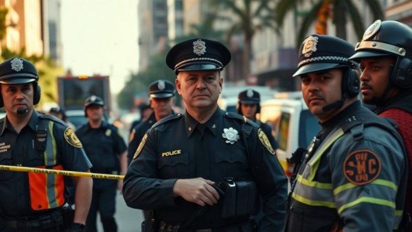 Police respond to Mardi Gras parade shooting injuries scene.