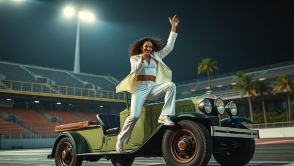 Bad Bunny captivating the crowd during Super Bowl Halftime Show performance.