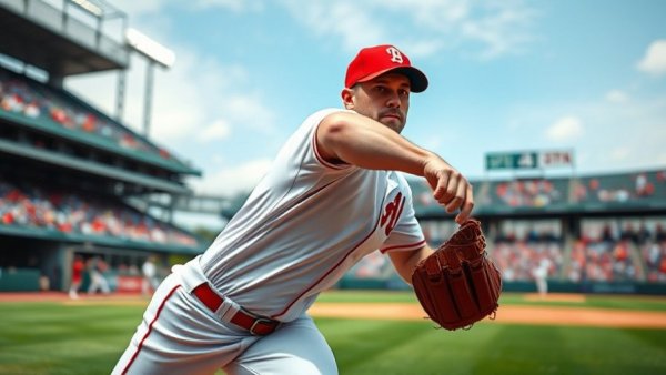 Louisiana player prepares pitch against Missouri State in baseball.