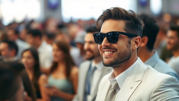 Young man in white suit and sunglasses at an event, linked to Dune: Part Three trailer release.