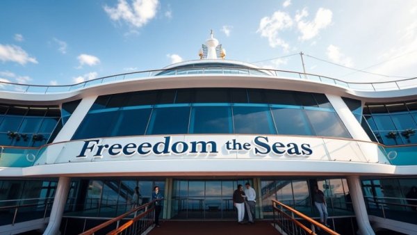 Royal Caribbean cancels cruises - close-up of 'Freedom of the Seas' deck.