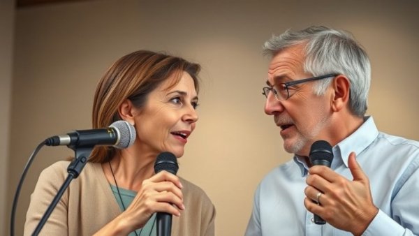 Podcast discussion on retirement planning, featuring two engaged speakers.