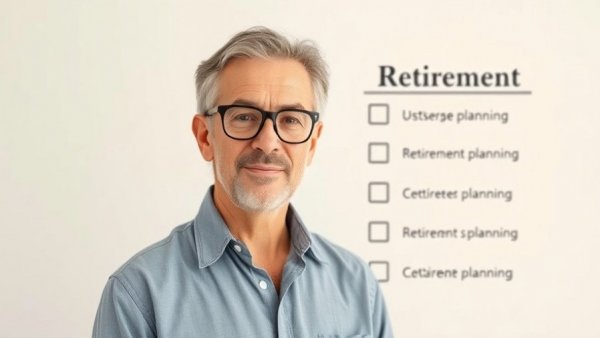 Confident middle-aged man discussing retirement checklist at 60.