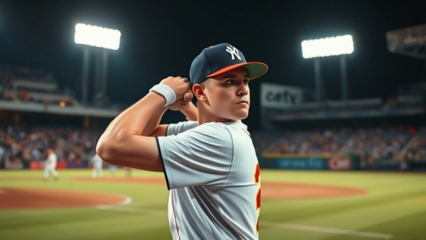 ULM baseball player poised to throw during game, highlighting victory.