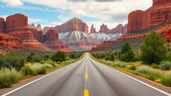 Scenic view of Boulder, Colorado with red rocks and mountains.