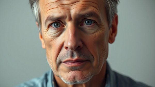 Thoughtful mature man in studio, discussing most dangerous foods.
