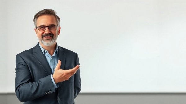 Confident presenter discussing healthy aging strategies.