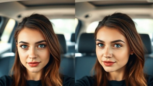 Office air trend demonstrated by changes in expression from morning to evening.