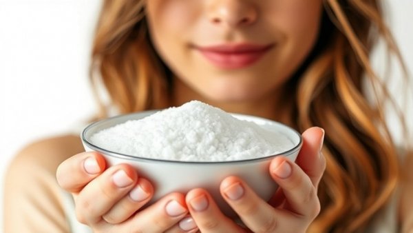 Woman holding sugar symbolizes fructose health risks.