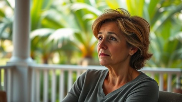 Thoughtful woman contemplating invisible losses of retirement.