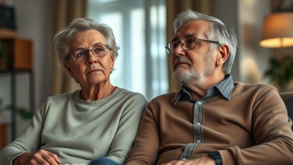 Reasons to Retire Now: Mature couple pondering retirement indoors.