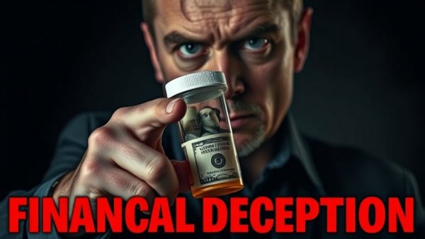 $19 billion lie in antidepressants concept with man pointing at money.