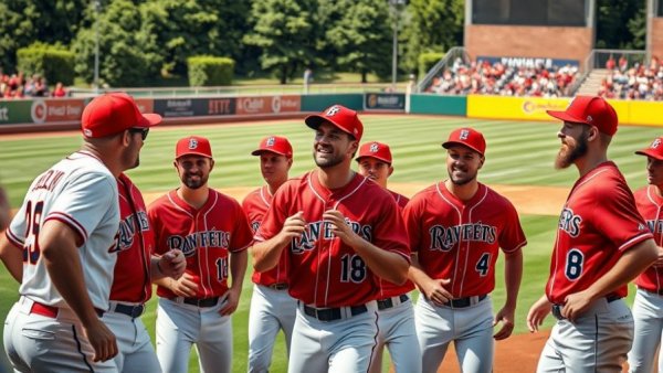 Louisiana Ragin' Cajuns baseball team celebrating on the field preview.