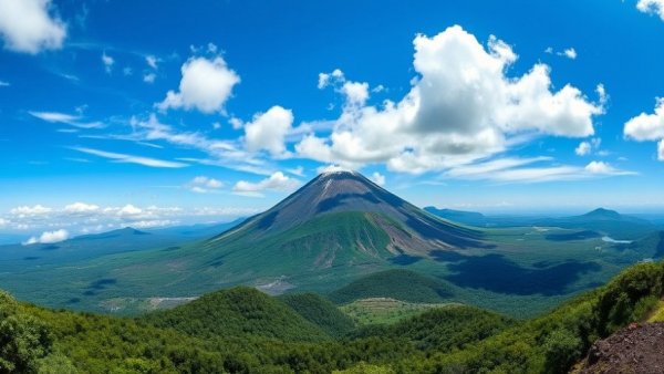 Stunning view of Sakurajima volcano in Kagoshima, a top attraction.