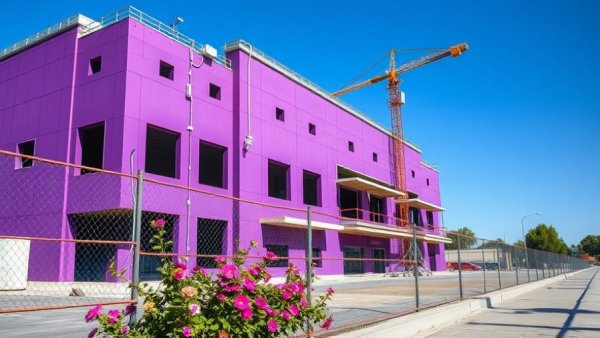 Unfinished building construction with Gretna brewpub controversy.