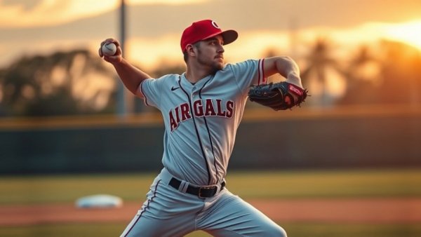 Louisiana Ragin' Cajuns baseball player pitching during championship game