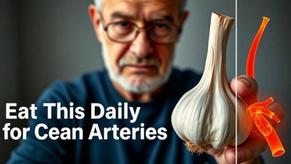 Clean out your arteries with daily garlic consumption infographic.