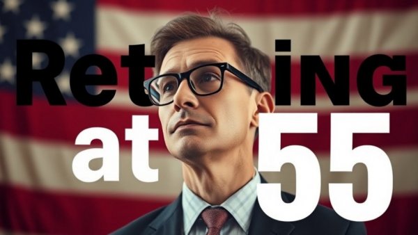 Thoughtful man considering Rule of 55 retirement strategy.