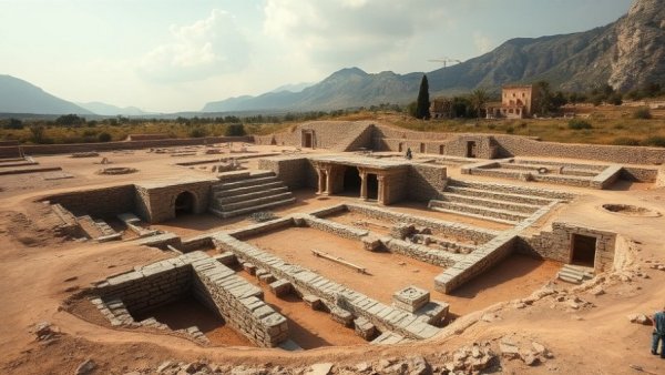 Ancient Sparta archaeological discovery site with ruins and terrain.
