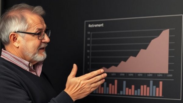 The age you retire changes everything; man discusses retirement chart.