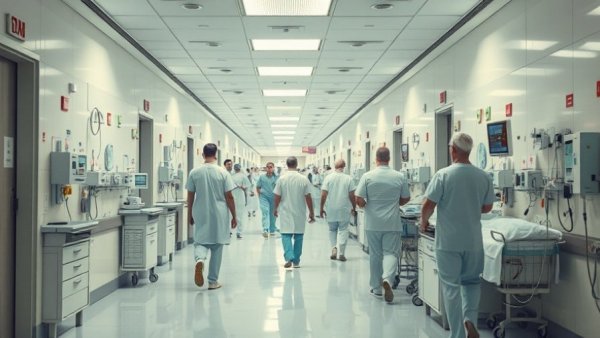 Hospital hallway, illustrating advanced care planning for Alzheimer’s.