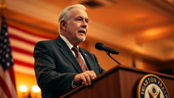 Man addressing an audience, heart health for seniors