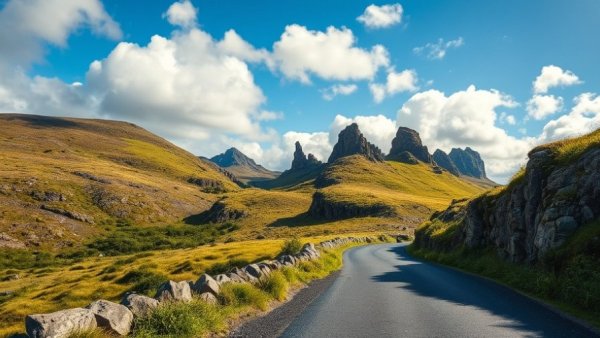 Scenic road in Killarney, vibrant landscape, best things to do in Killarney.