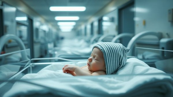 Newborn baby in hospital bassinet, symbolizes 'Switched at birth DNA test reveals hospital error'