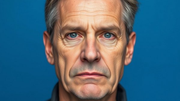 Middle-aged man questioning signs of vitamin D deficiency.
