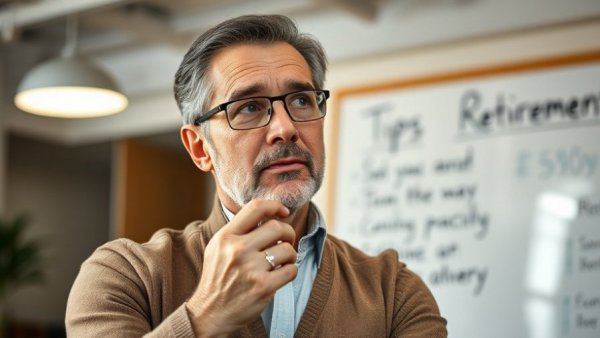 Man discussing retirement mistakes in front of a whiteboard, what to expect after retirement.