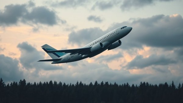 Airline plane taking off, representing air travel security issues.