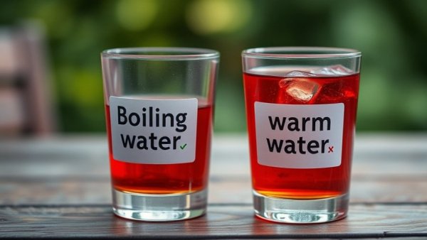 Comparing effects of temperatures on liquid health benefits.
